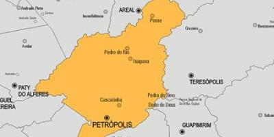 Мапа општине Петрополисе