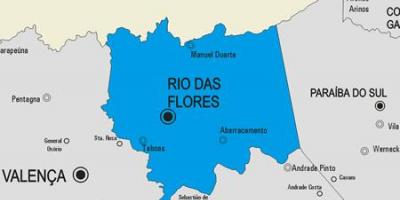 Карта Рио дас-Острас општина