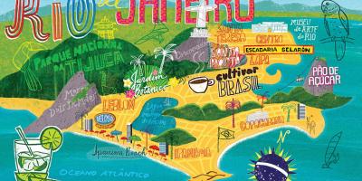 Карта Рио де Жанеиру валлпапер