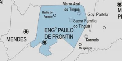 Карта Энженьейру-Паоло ди Фронтин општина